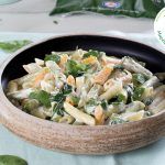 Πέννες λαχανικών με σπανάκι και τυροκρέμα - Ντίνα Νικολάου
