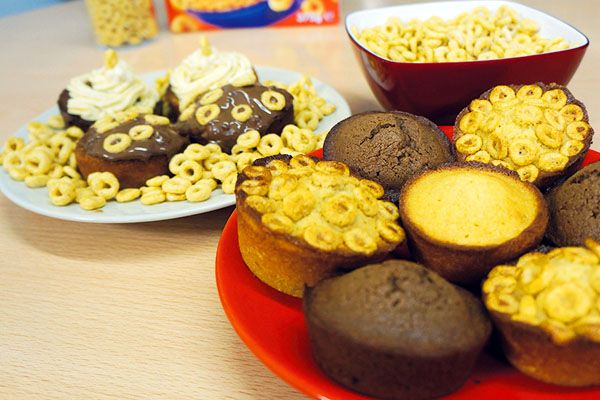 Muffins με δημητριακά - Honey Cheerios