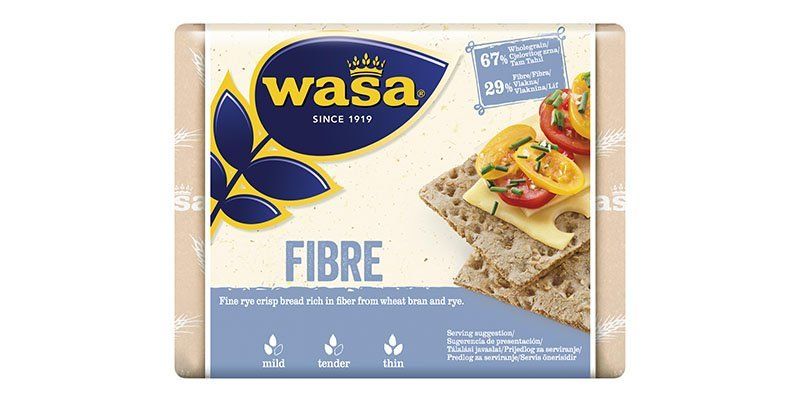 Φρυγανιές με ανθότυρο, βασιλικό και ντομάτα - Wasa fiber